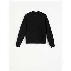 Sweatshirt im Bomberstil mit Baumwollmischung