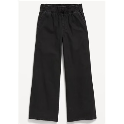 High-Waisted Baggy Wide-Leg Pull-On Jeans for Girls