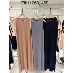 ELB11260 Платье серое