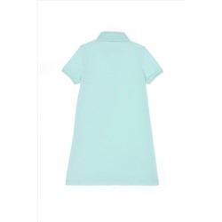 Kız Çocuk Su Yeşili Örme Elbise