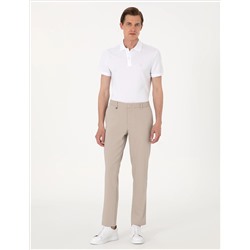 Bej Slim Fit Klasik Jogger Pantolon