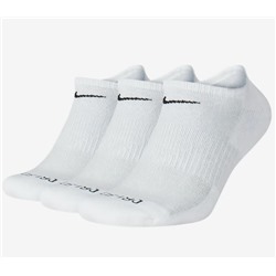 Nike Everyday Plus Cushion Training No-Show Socks (3 Pairs)