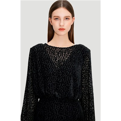 Vestido recto Negro