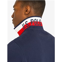FLAG PIQUE POLO SHIRT WITH UNDER COLLAR DETAIL