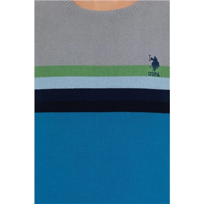 Erkek Kobalt Bisiklet Yaka Triko Kazak