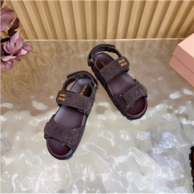 Женские замшевые босоножки  МИ*У МИ*У