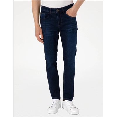 Koyu Lacivert Slim Fit Jean Pantolon