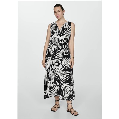 Vestido lazos estampado