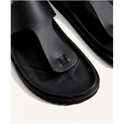 Sandalia piel corte T