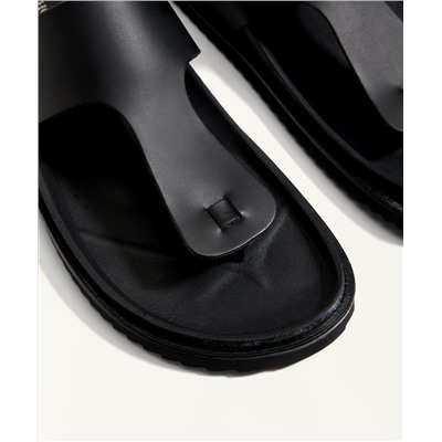 Sandalia piel corte T