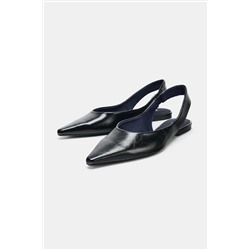 POINTED TOE SLINGBACK BALLET FLATS