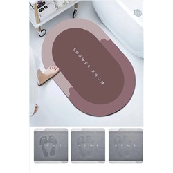 Karadağ Sihirli Su Emici Banyo Paspası Kaymaz Tabanlı Abdest Paspası 40x60 3,5 Mm BNYPSPS