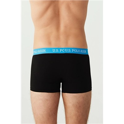U.S. Polo Assn. Erkek Siyah 3 Lü Boxer