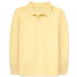 Boys Uniform Long Sleeve Pique Polo