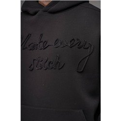 Худи с надписью черный