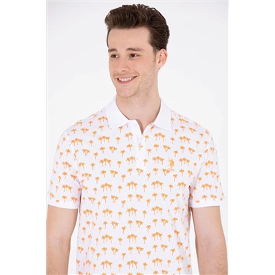 Erkek Turuncu Polo Yaka Tişört