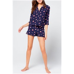 Темно- синяя рубашка пралу