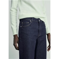 Jeans rinse wash bajo vuelto