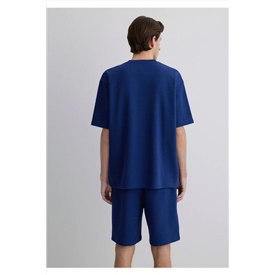 Mavi Basic Tişört Loose Fit / Bol Rahat Kesim 0612655-70722