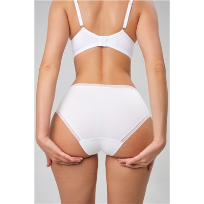 Набор трусов OIRO 0117 женские хлопковые черный/белый/бежевый 3 шт