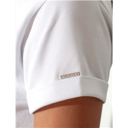 Свободная футболка с принтом из премиального хлопка с эластаном