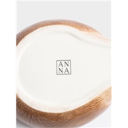 Конфетница, 21х15 см, керамика, коричневая, Еж с листом, Autumn forest