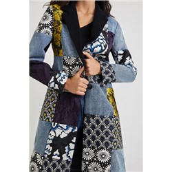 Abrigo patch denim