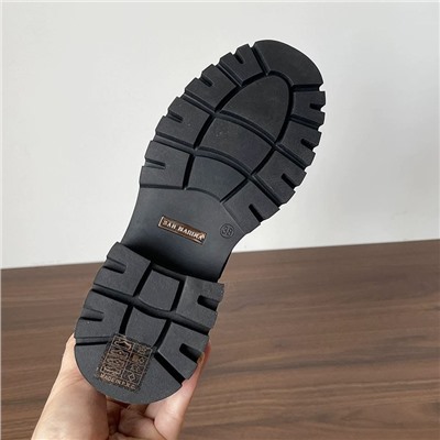 Женские кожаные ботинки на толстой подошве, экспорт