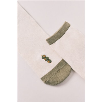 Calcetines cortos bordado aceitunas