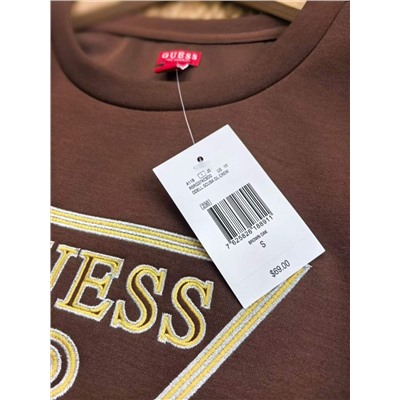 Женский свитшот с вышивкой логотипа бренда ❤️ ГЕС*С