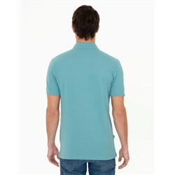 Çağla Yeşili Slim Fit Polo Yaka Basic Tişört