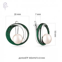 Серьги серебро 52855S1Z