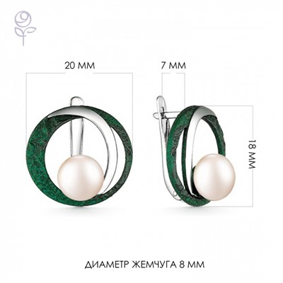 Серьги серебро 52855S1Z