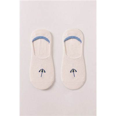 Calcetines invisibles bordado sombrilla