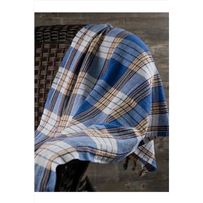 GOLDRİSE Klasik Hamam Peştemali 80x170 Cm Mavi 1adet Kese Hediye