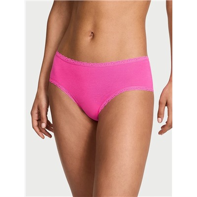 The Lacie Cotton Lace-Waist Cheeky Panty