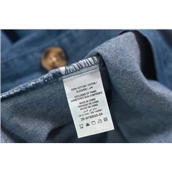 Женственный сарафан на пуговицах из мягкой джинсовой ткани. Экспорт