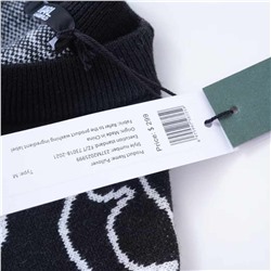 Мужской вязаный шерстяной пуловер с принтом Kar*l Lagerfel*d