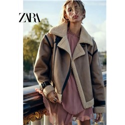 Короткая куртка в стиле ретро-байкера ЗАР*А