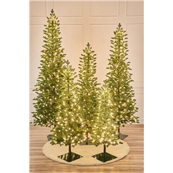 Ель искусственная литая с лампочками Тикко 1,25 м