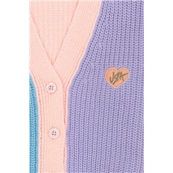 Kız Çocuk Manolya V - Yaka Triko Hırka