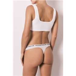 Pack 7 tangas algodón logo rayas