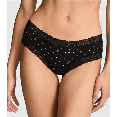 PINK Wink™ Lace-Trim Cheeky Panty