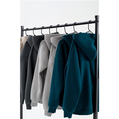 Худи оверсайз 89602 с начесом теплое костюмное