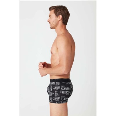 U.S. Polo Assn. Erkek Antrasit Melanj - Siyah 2 Li Boxer