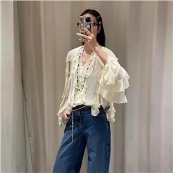 Шифоновая блузка с эффектом многослойности