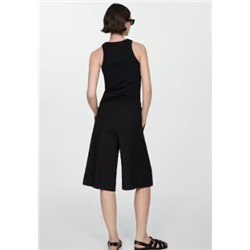 Top canalé algodón