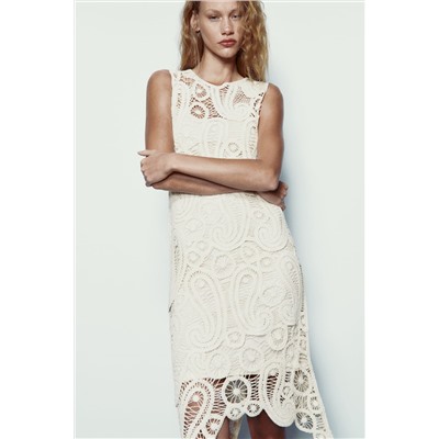 CROCHET ASYMMETRIC DRESS