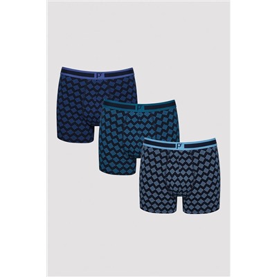 Penti Erkek Mix Design Çok Renkli 3lü Boxer