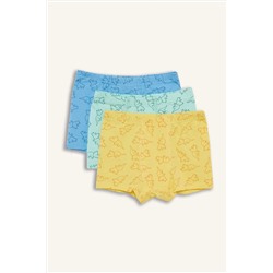 DeFacto Erkek Çocuk Desenli 3'lü Boxer E6877A825SP